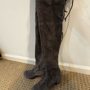 Women's Stuart Weitzman Gray Suede Over-the-Knee Boots